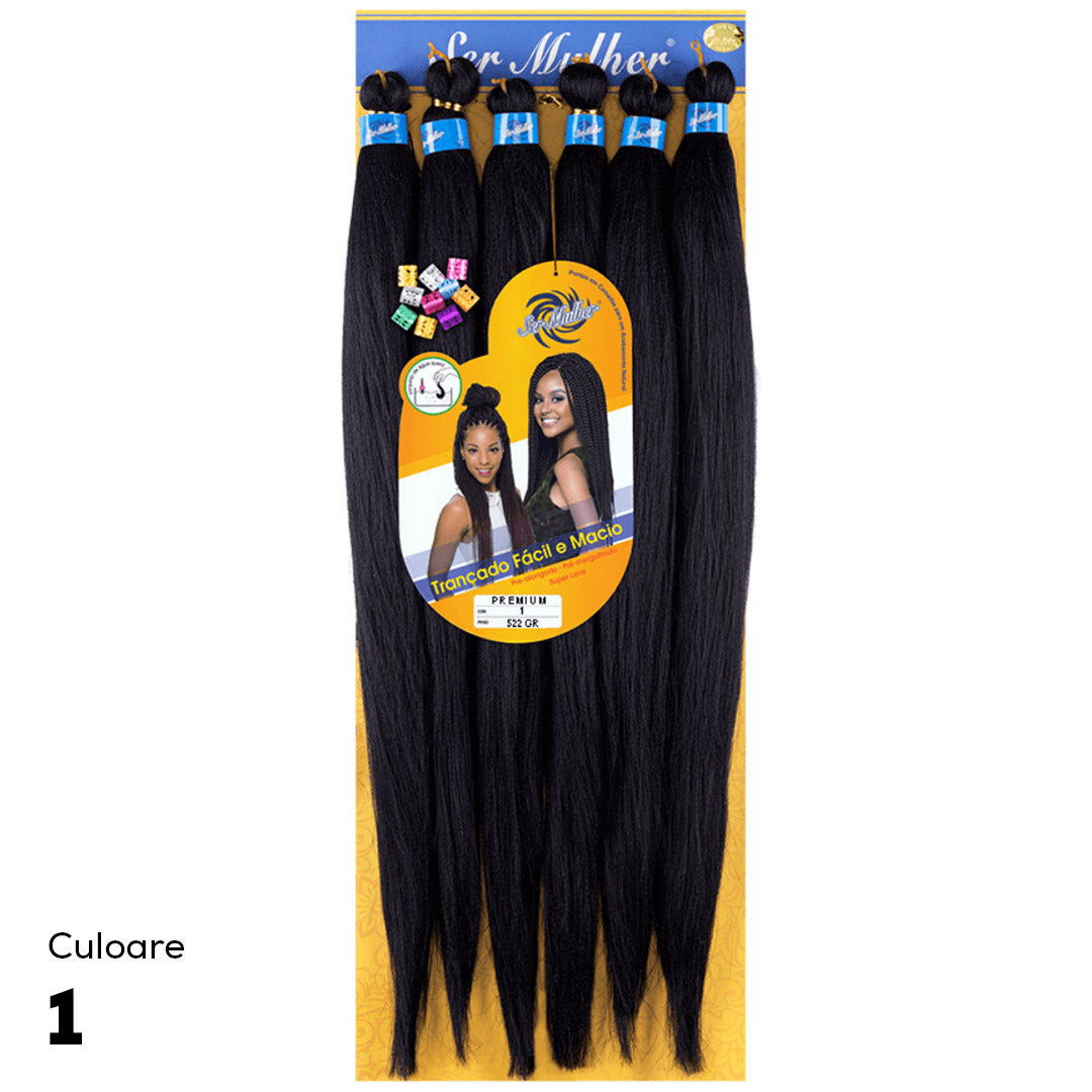 Super Jumbo Premium, culoare 1, 65cm, 522g