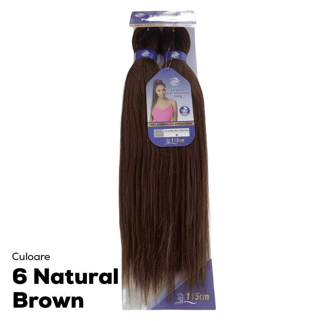 Ultra Braid Pre Stretched, 6 Natural Brown, 115cm, 160g